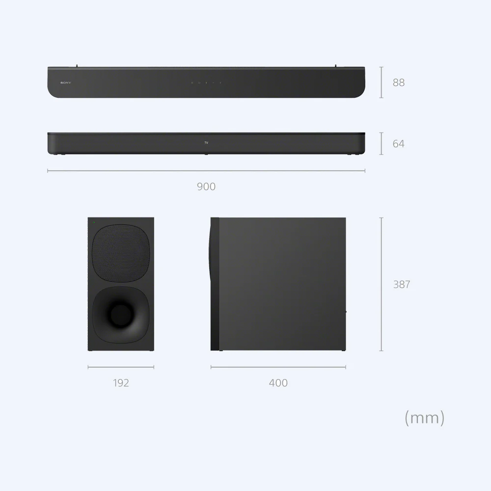 Sony 2.1ch Soundbar with powerful wireless subwoofer | HT-S400 - Image 7
